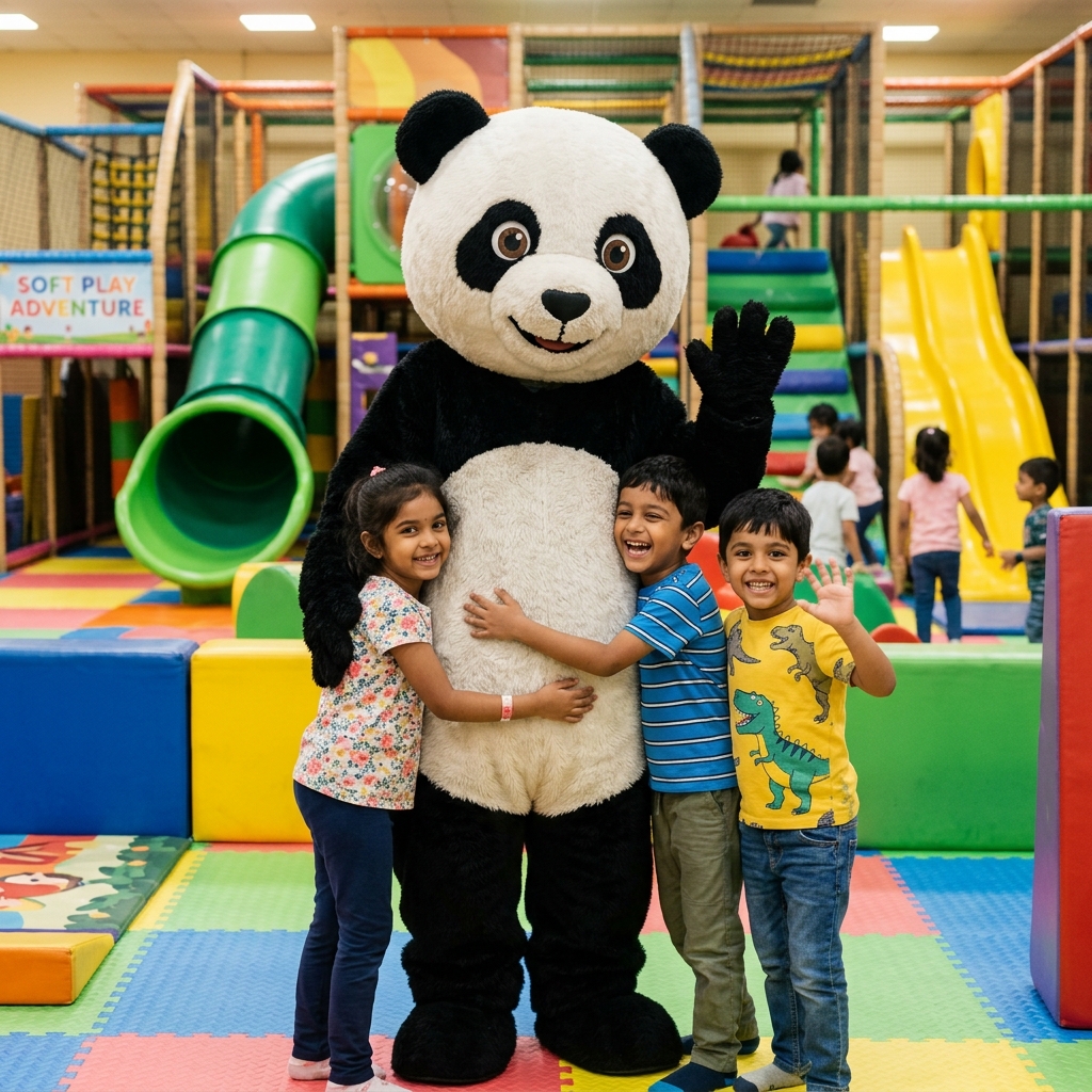 Kids enjoying a themed celebration at Kids FunZone